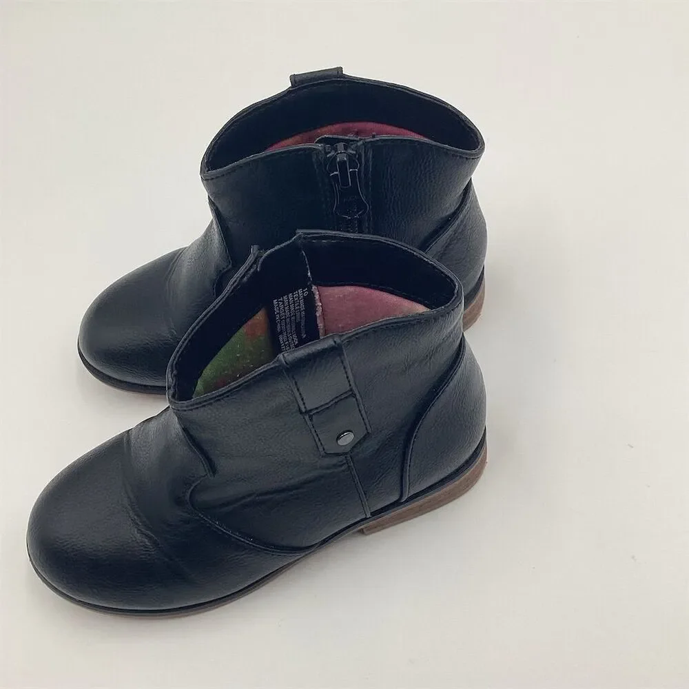 Cat & Jack Toddler Girls' Black Tiffy Ankle Booties Size‎ 10